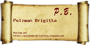 Pelzman Brigitta névjegykártya